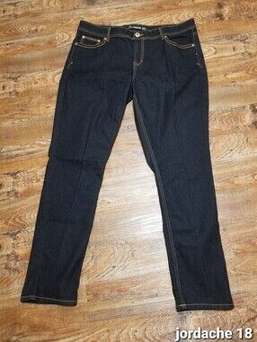 Jordache Jean Dark Indigo Skinny 18 Nwotags